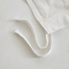 Load image into Gallery viewer, Full/Queen Barron White 100% Cotton Coastal 3 Piece Duvet Cover Set
