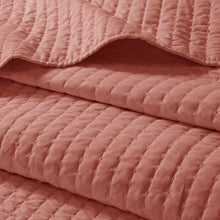 Load image into Gallery viewer, King/Cal. King Coverlet + 2 Shams Coral Barwick Coverlet Set SB1998
