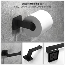 Load image into Gallery viewer, Bathroom Stainless Steel Wall Mount Toilet Paper Holder Black #1256HW
