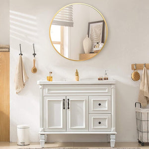 30" x 30" Gold Bathroom / Vanity Mirror