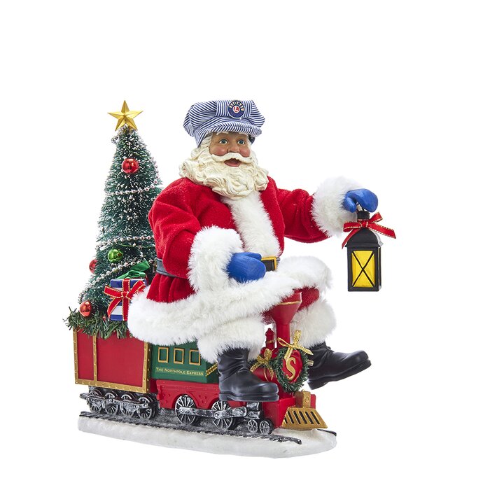 Battery-Operated Lighted Santa on Lionel Train 869CDR