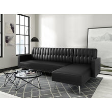 Load image into Gallery viewer, Battiste 112&quot; Wide Faux Leather Chaise MRM2591
