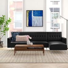 Load image into Gallery viewer, Battiste 112&quot; Wide Faux Leather Chaise MRM2591
