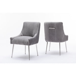 Baudel Tufted Velvet Side Chair (Set of 2)