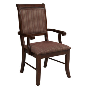 Baxendale Fabric Arm Chair in Brown (Set of 2)