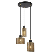 Load image into Gallery viewer, Black &amp; Gold Bayern 3 - Light Pendant 2963RR
