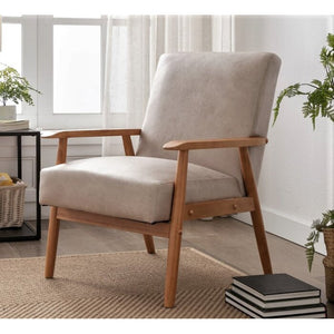 Beachwood Upholstered Armchair, 15"H