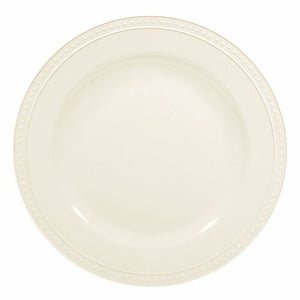 White Beaded 8" Melamine Salad Plate - Set of 7 (ND62)