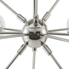 Load image into Gallery viewer, Silver Beamon 12 - Light Sputnik Sphere Chandelier
