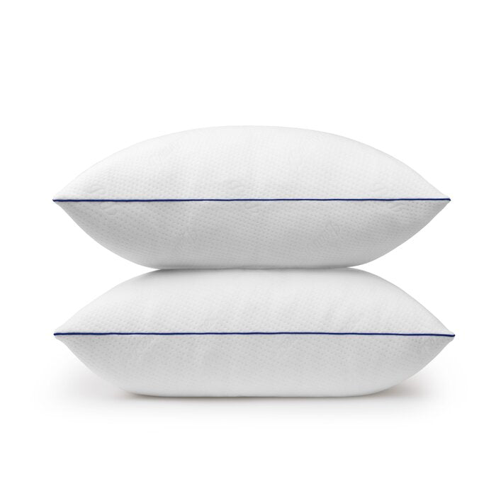 Fresh Sleep Memory Foam Jumbo Medium Support Pillow (Set of 2)