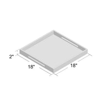 Load image into Gallery viewer, Gray with Gold Handles Beck Tray
