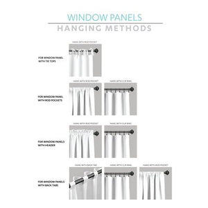 Beckham Window Solid Semi-Sheer Rod Pocket Curtain Panels (set of 2) - 460DC