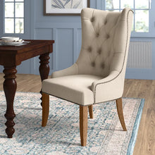 Load image into Gallery viewer, Becton Tufted Wingback Arm Chair
