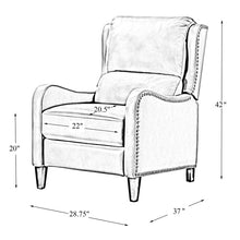 Load image into Gallery viewer, Beecher 28.75&#39;&#39; Wide Manual Club Recliner
