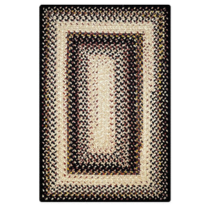 Kennerson Ultra-Durable Black/Beige Area Rug 7237