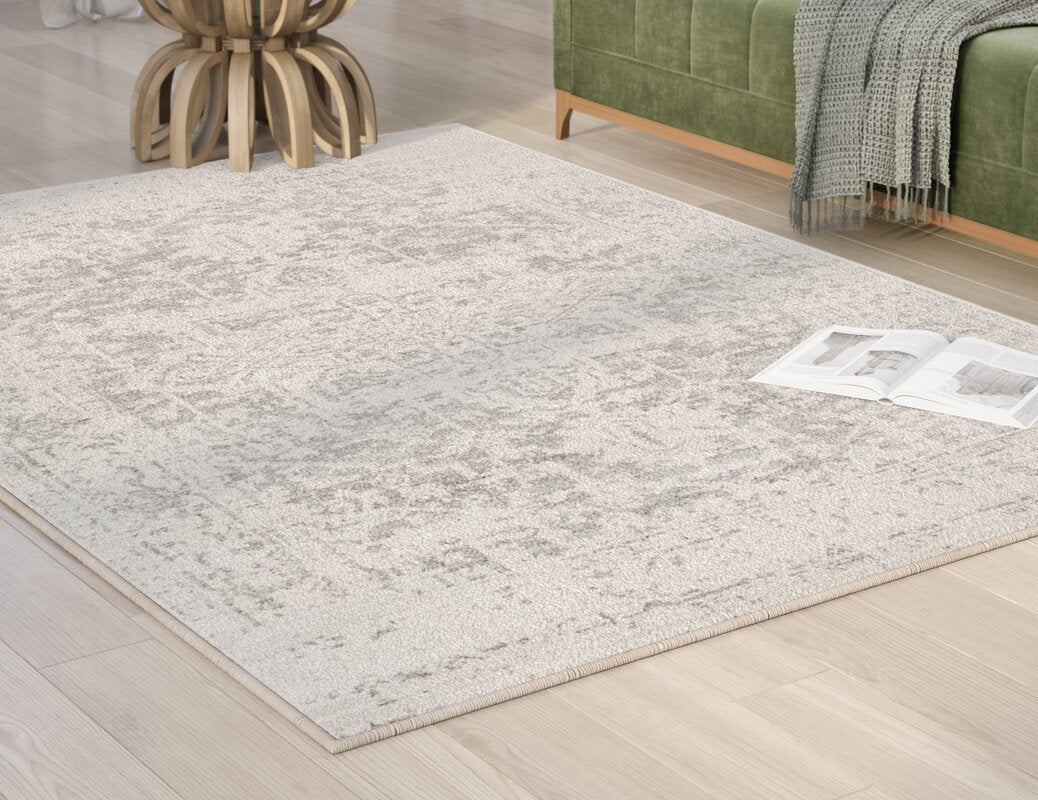 Hillsby Oriental Charcoal/Light Gray/Beige Area Rug 9' x 12'6