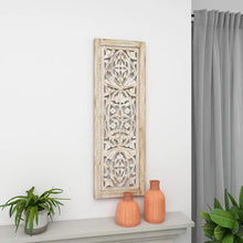 Load image into Gallery viewer, Beige Distressed Wood Wall Décor
