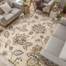 Load image into Gallery viewer, Belew Floral Handmade Tufted Area Rug in Ivory 4 x 6
