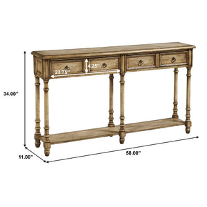 Brown Belichick 58'' Console Table OG385