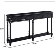 Load image into Gallery viewer, Black Belichick Console Table (SB545)
