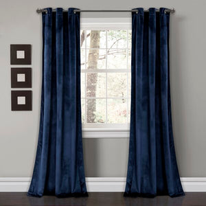 Belknap Velvet Solid Room Darkening Thermal Curtain Panels (Set of 2) 2319CDR/GL
