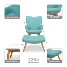 Load image into Gallery viewer, Bello 27.56&#39;&#39; Wide Tufted Lounge Chair and Ottoman
