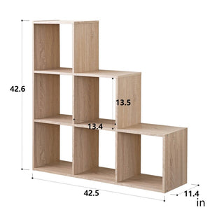 Brown Benally 42.5'' H x 42.5'' W Step Bookcase