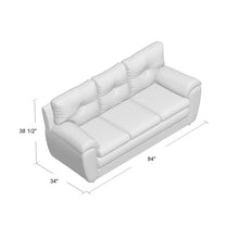 Load image into Gallery viewer, Beneduce Microfiber 84&quot; with pillow top arm sofa
