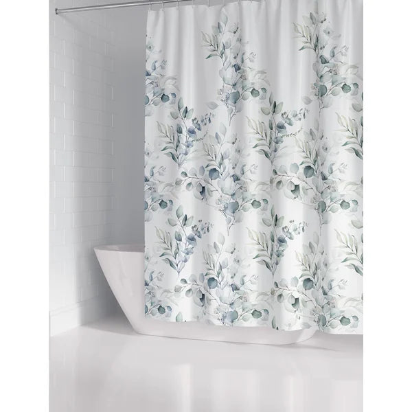 Benevento 100% Cotton Floral Single Shower Curtain