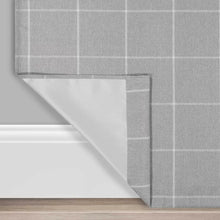 Load image into Gallery viewer, Benfeito Checkered Blackout Thermal Grommet Single Curtain Panel 37&quot; x 63&quot;
