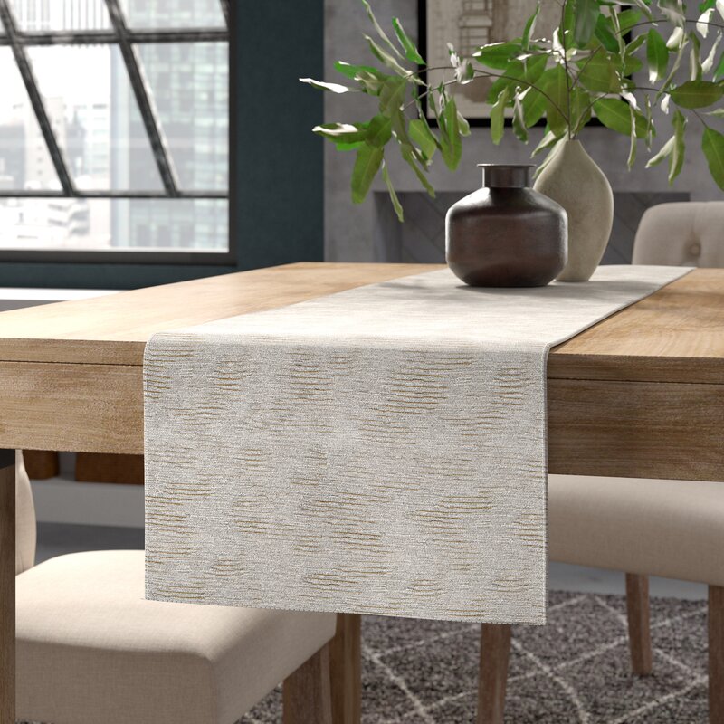 Benita Woven Metallic Table Runner EC1353