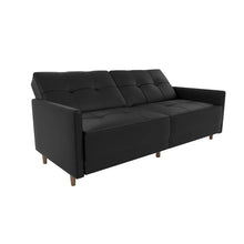 Load image into Gallery viewer, Benitez Full 76&quot; Wide Faux Leather Tufted Back Convertible Sofa MRM1494
