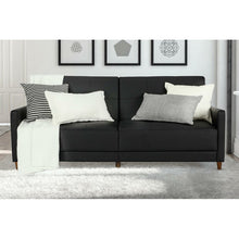 Load image into Gallery viewer, Benitez Full 76&quot; Wide Faux Leather Tufted Back Convertible Sofa MRM1494
