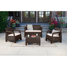 Load image into Gallery viewer, Berard 50.4&#39;&#39; Wide Outdoor Loveseat with Cushions 5301RR
