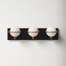 Load image into Gallery viewer, Bertram 3 - Light Dimmable Black/Gold Vanity Light
