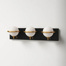Load image into Gallery viewer, Bertram 3 - Light Dimmable Black/Gold Vanity Light
