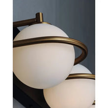 Load image into Gallery viewer, Bertram 3 - Light Dimmable Black/Gold Vanity Light
