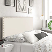 Load image into Gallery viewer, Besnike Upholstered Metal Panel Headboard full
