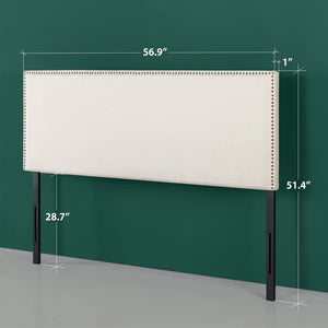 Besnike Upholstered Metal Panel Headboard full