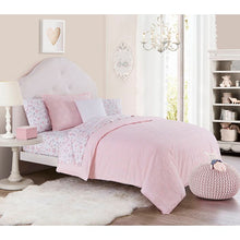 Load image into Gallery viewer, Twin Duvet Cover + 1 Sham Pink Bethea Duvet Cover Set (ND93)
