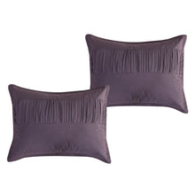 Load image into Gallery viewer, King Comforter + 6 Additional Pieces Purple Bethie Microfiber 7 Piece Comforter Set
