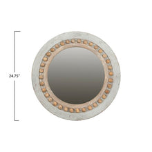 Load image into Gallery viewer, Bevier Round Decorative Wood Wall Accent Mirror 2350CDR

