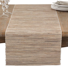 Load image into Gallery viewer, Natural Bevis Shimmering Woven Nubby Natural Table Runner 54&quot; x 14&quot; #211DC - HW

