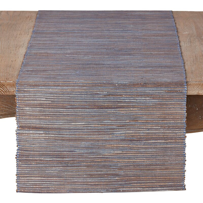Bevis Shimmering Woven Nubby Natural Table Runner GL934