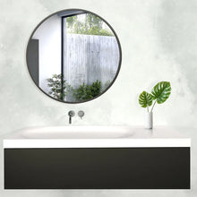 Load image into Gallery viewer, 36&quot; x 36&quot; Black Bhagwanaram Mirror
