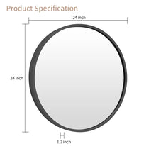 Load image into Gallery viewer, 24&quot; x 24&quot; Black Bhagwanaram Mirror
