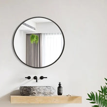 Load image into Gallery viewer, 36&quot; x 36&quot; Black Bhagwanaram Mirror
