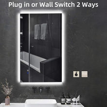 Load image into Gallery viewer, 24&quot; x 40&quot; Biak Modern Contemporary Fog Free LED Lighted Bathroom/Vanity Mirror
