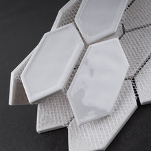 Load image into Gallery viewer, Bianca Glass/Ceramic/Natural Stone Grid Mosaic Wall Tile (Set of 2)- 2 Boxes
