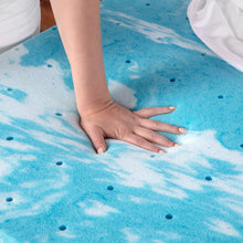 Load image into Gallery viewer, Biopedic 3&quot; Gel Swirl Memory Foam Twin Mattress Topper 7695
